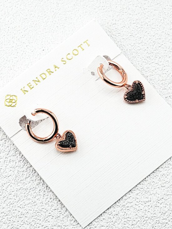 Kendra Scott Heart Crystal Spike Earrings - Picture 1 of 1